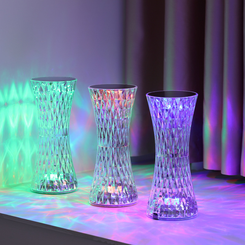 Lighting Decoration In Bedroom - Crystal Bedside Table Lamps Xmas Acrylic