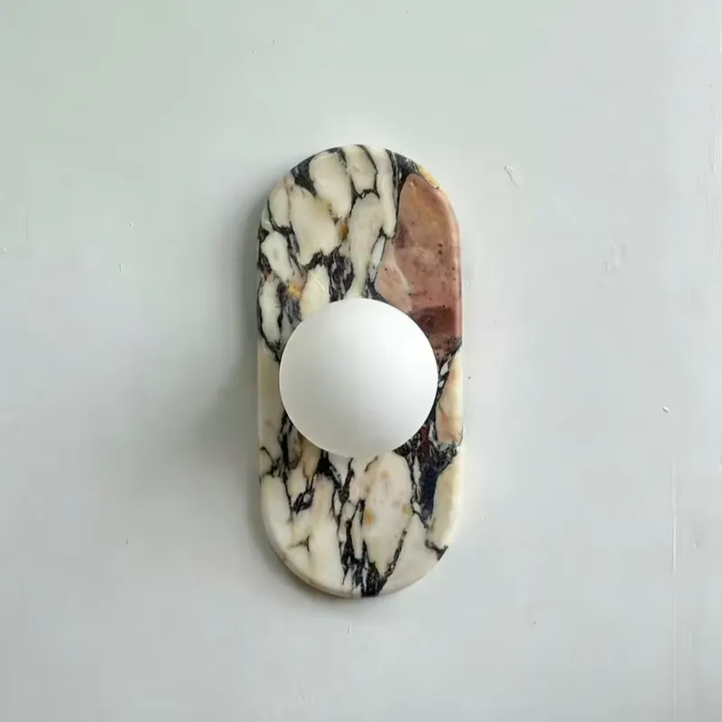 Lighting Decoration In Bedroom - SJX Minimalist Natural Calacatta Viola Marble