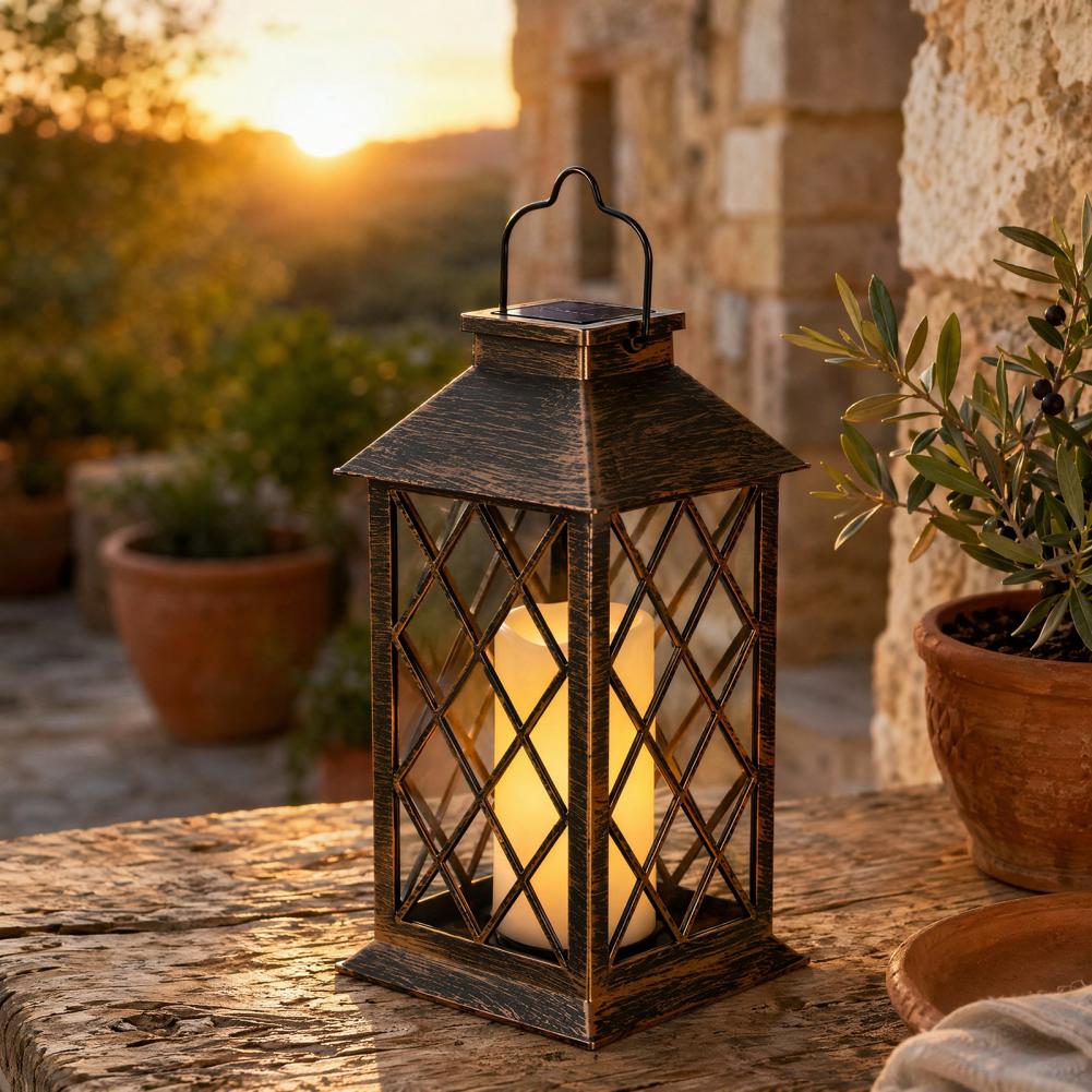 Lighting Decoration Outdoor - Retro Solar Lantern, Outdoor Solar Candle