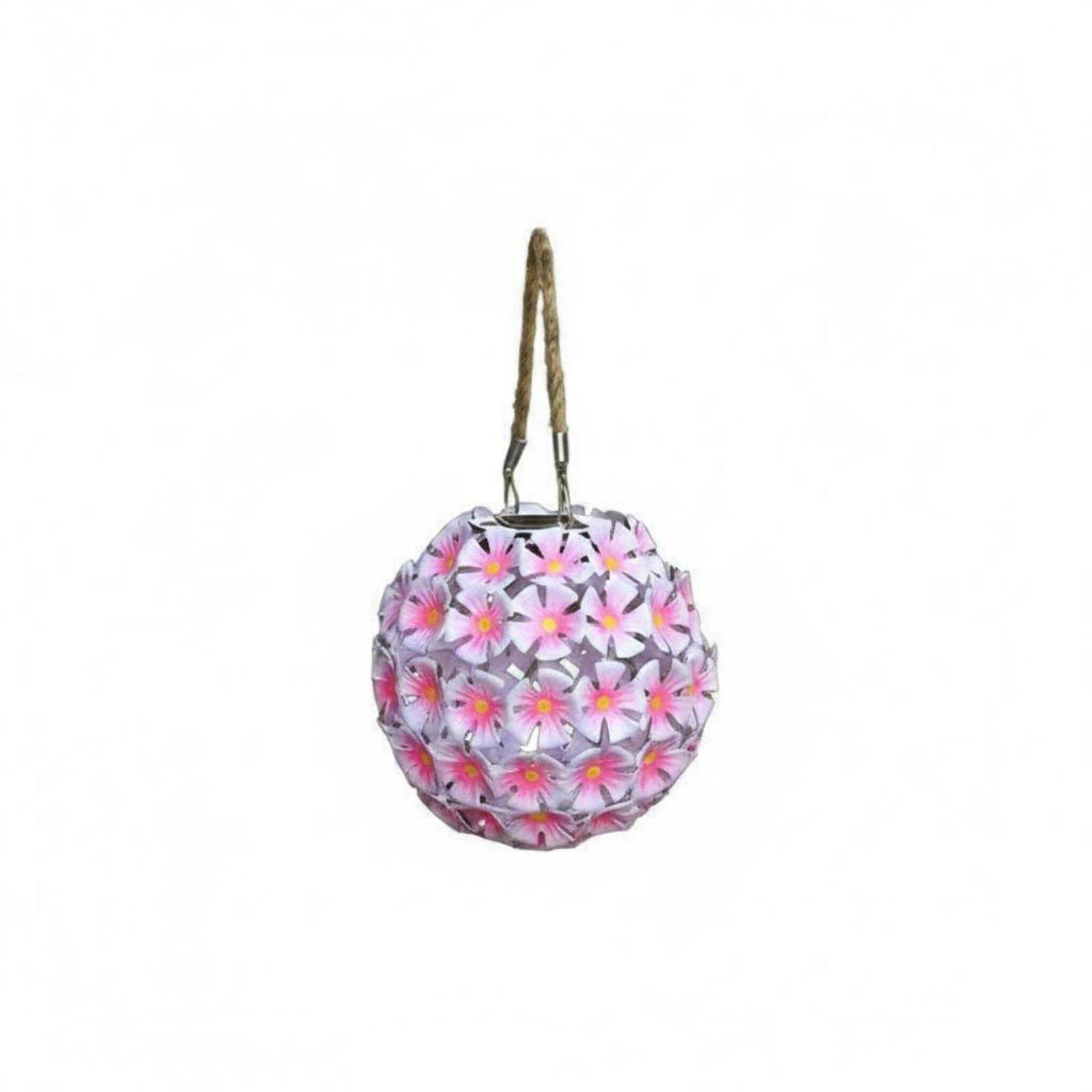 Lighting Decoration Outdoor - Solar Powered Wrought Iron Flower Lantern