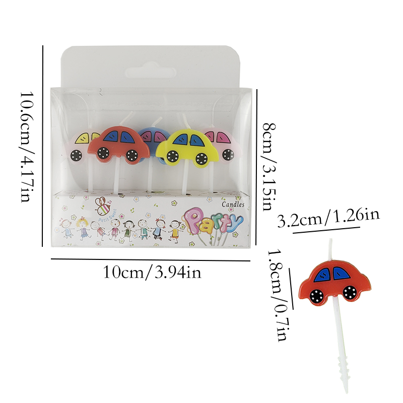 5 Car Candles Children's Birth - đánh giá và giá Lighting Mcqueen Birthday Decor