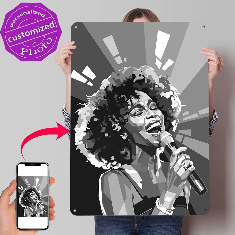 Whitney Houston Pop Art Portra - đánh giá và giá Lighting Decor Houston