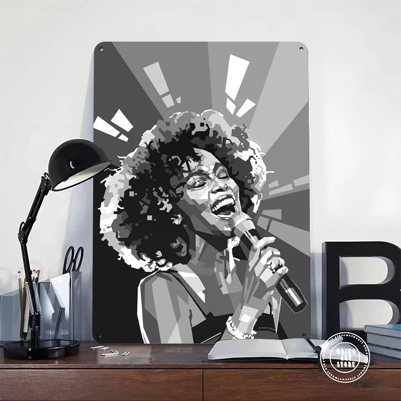 Whitney Houston Pop Art Portra - đánh giá và giá Lighting Decor Houston