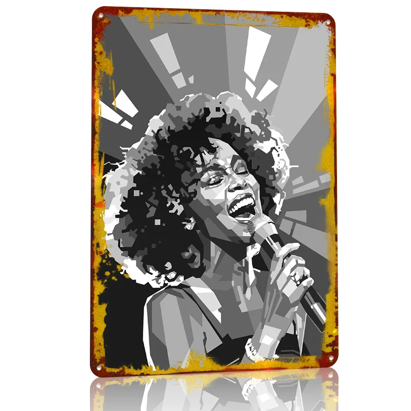 Whitney Houston Pop Art Portra - đánh giá và giá Lighting Decor Houston