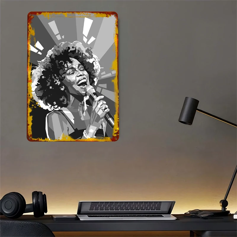 Whitney Houston Pop Art Portra - đánh giá và giá Lighting Decor Houston