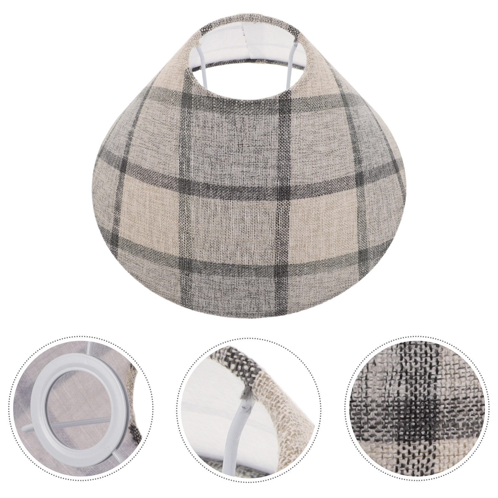 Timeless Plaid Fabric Drum Lam - đánh giá và giá Decor Timeless Lighting