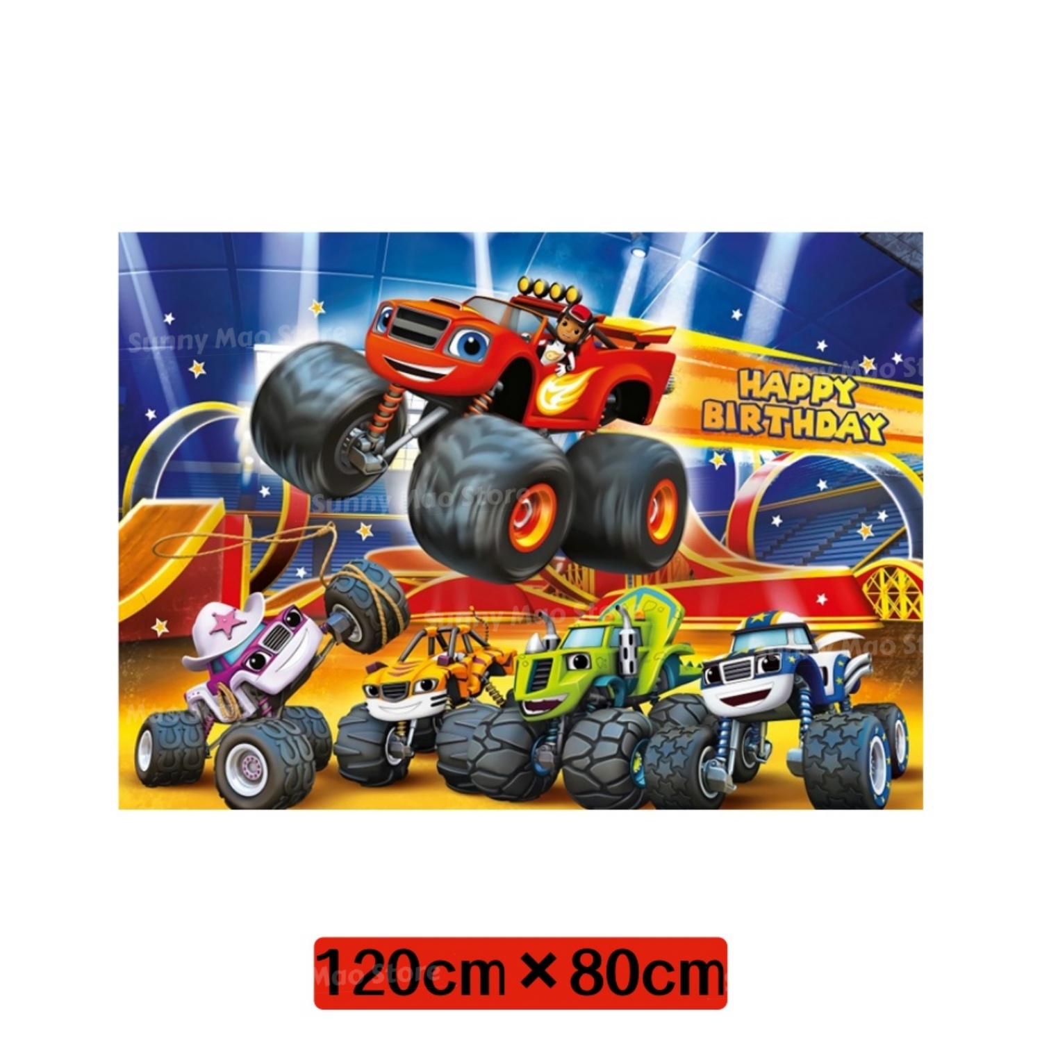 Blaze Monster Birthday Party S - đánh giá và giá Lighting Mcqueen Birthday Decor