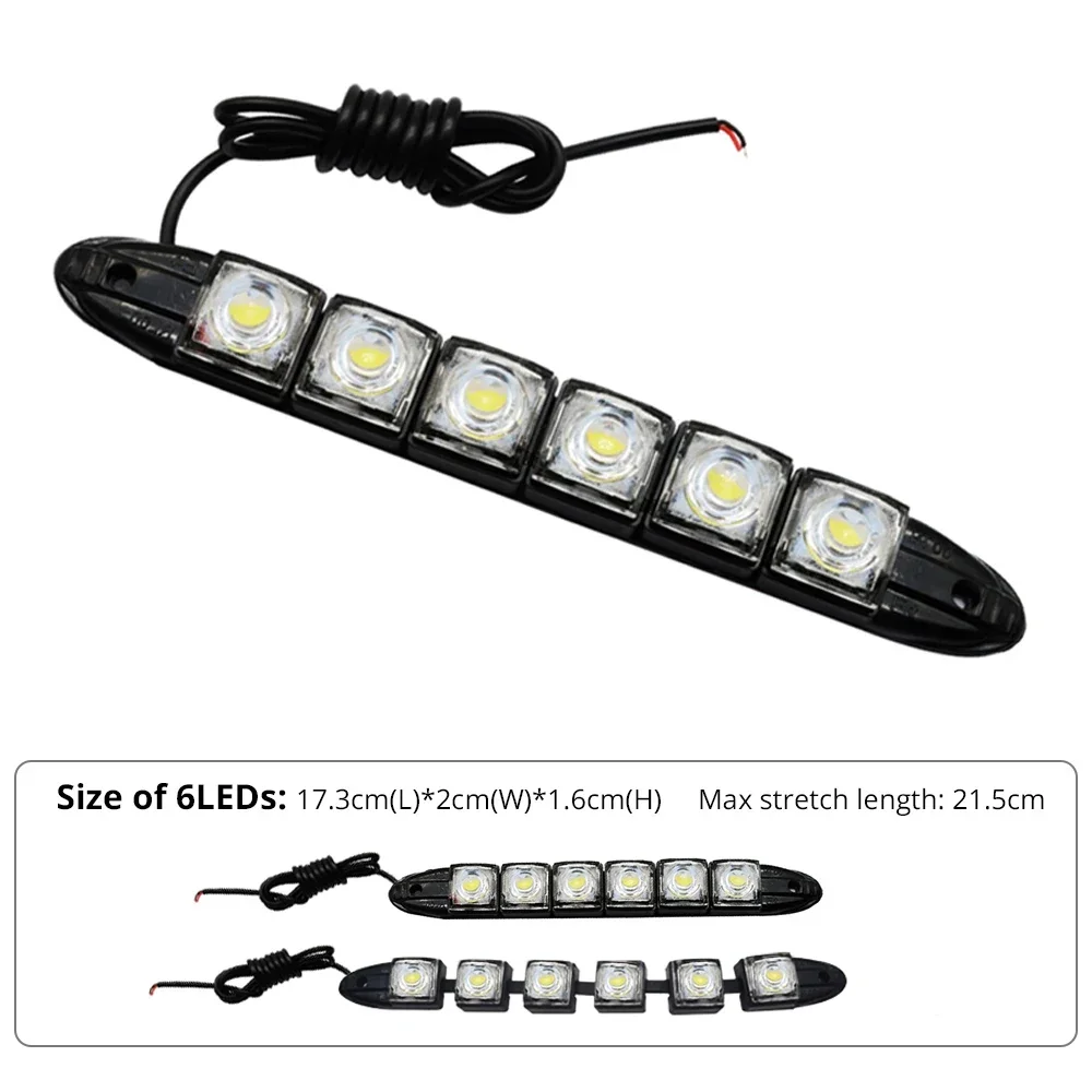 2PCS LED Waterproof DRL Light  - đánh giá và giá Lighting Bolt Decor