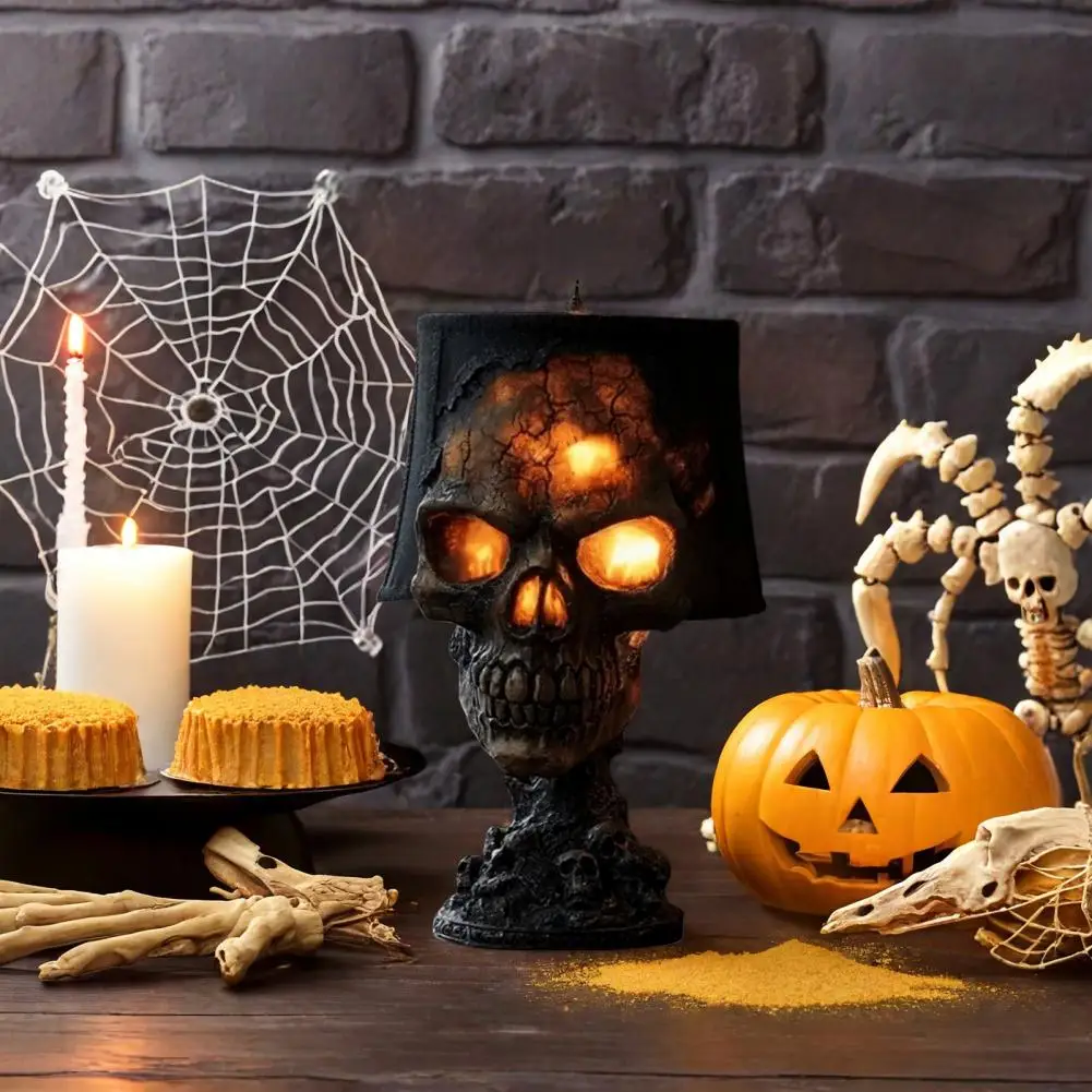 Halloween Lava Stone Skull Lam - đánh giá và giá Unique Lighting Decor