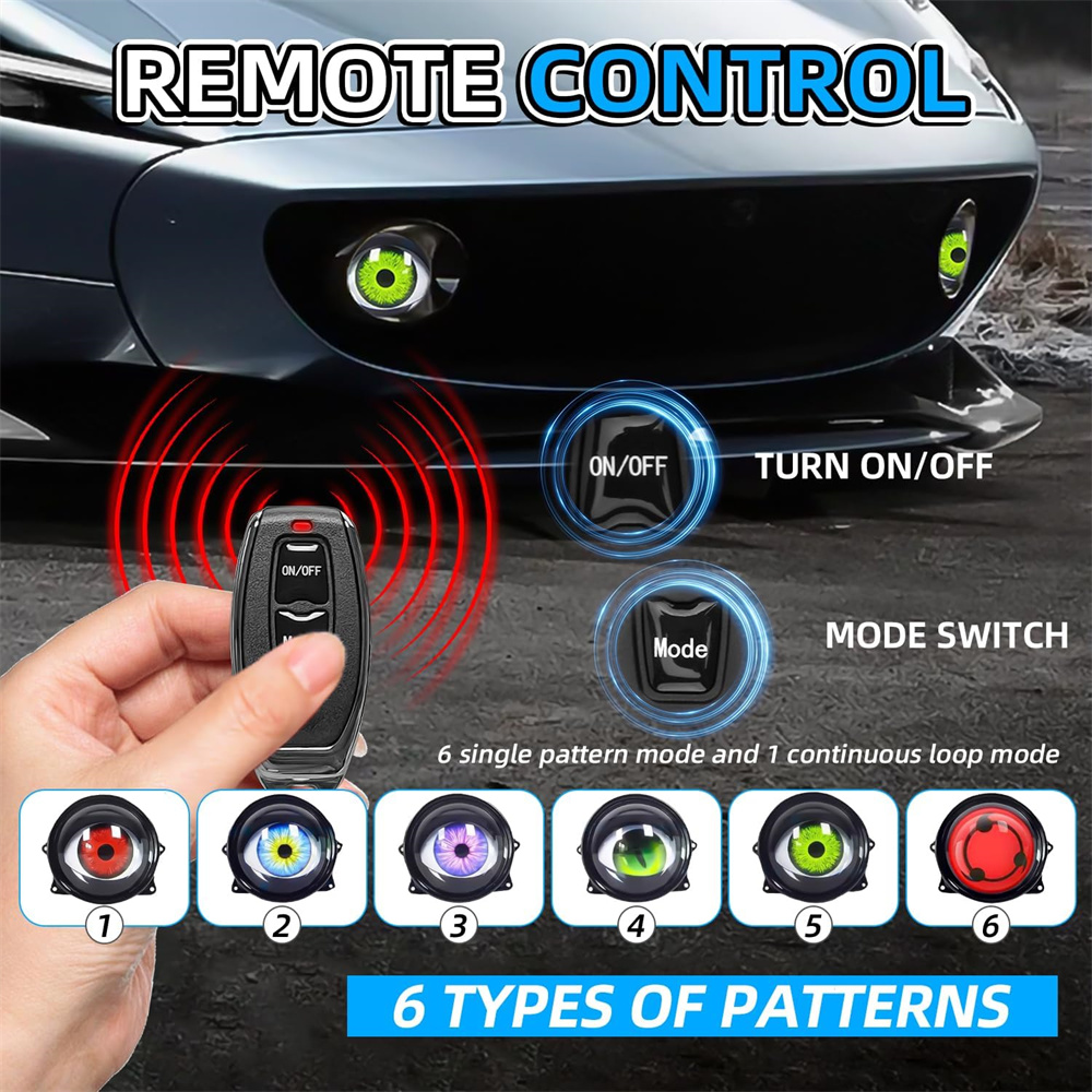  6-Mode Led Dynamic Devil Eye - đánh giá và giá Decor Lighting & Decor Fires Photos