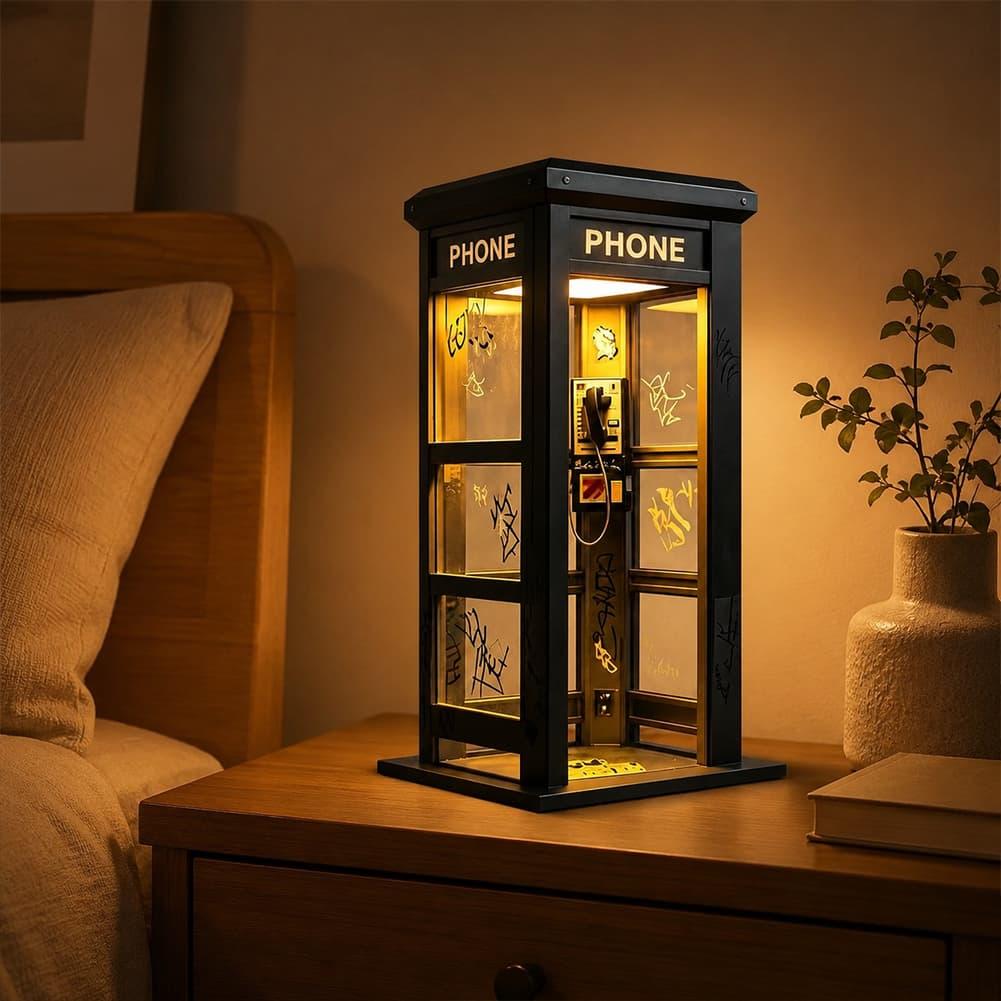 Retro Graffiti Phone Booth Tab - đánh giá và giá Lighting Decoration In Bedroom