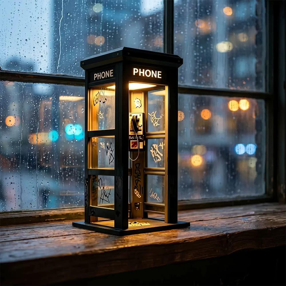 Retro Graffiti Phone Booth Tab - đánh giá và giá Lighting Decoration In Bedroom