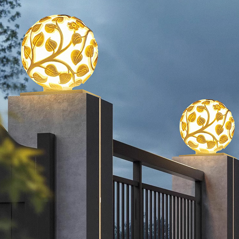 Outdoor column lights solar LE - đánh giá và giá Lighting Decoration Outdoor