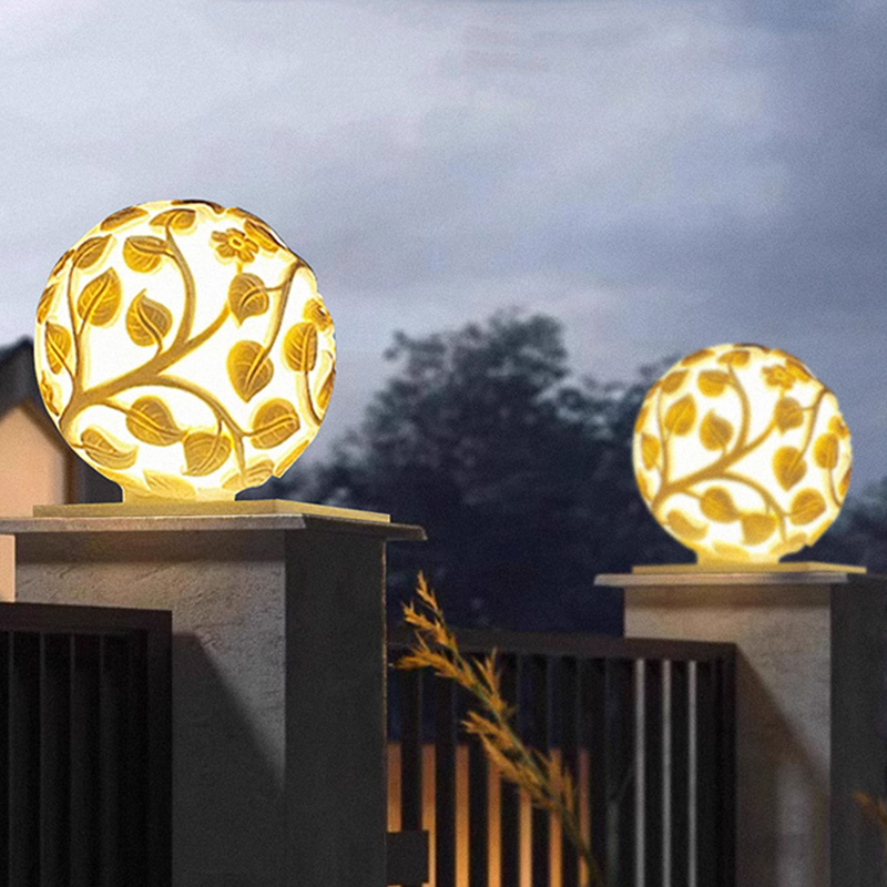 Outdoor column lights solar LE - đánh giá và giá Lighting Decoration Outdoor