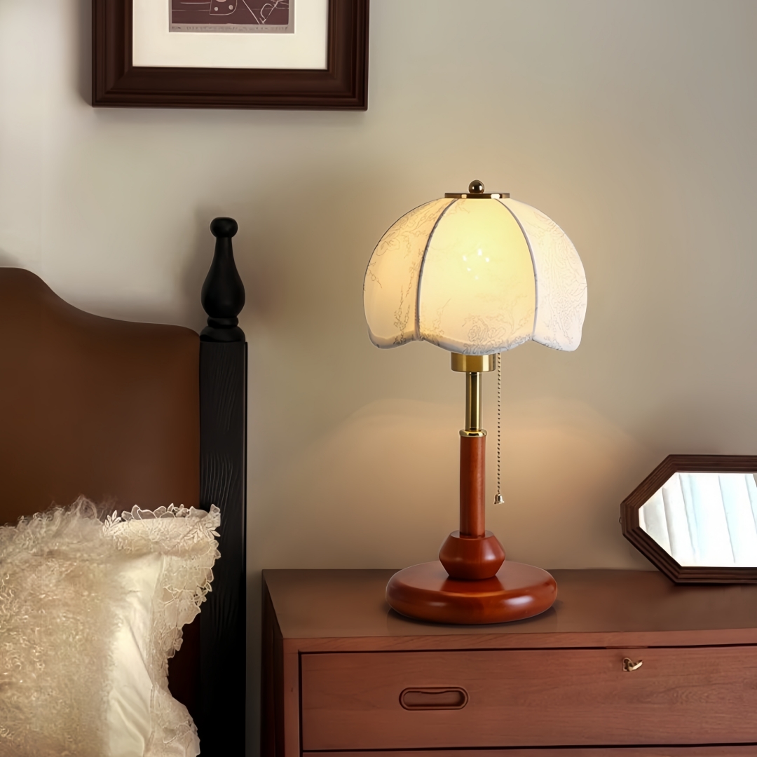 Vintage Scalloped Dome Table L - đánh giá và giá Lighting Decoration In Bedroom