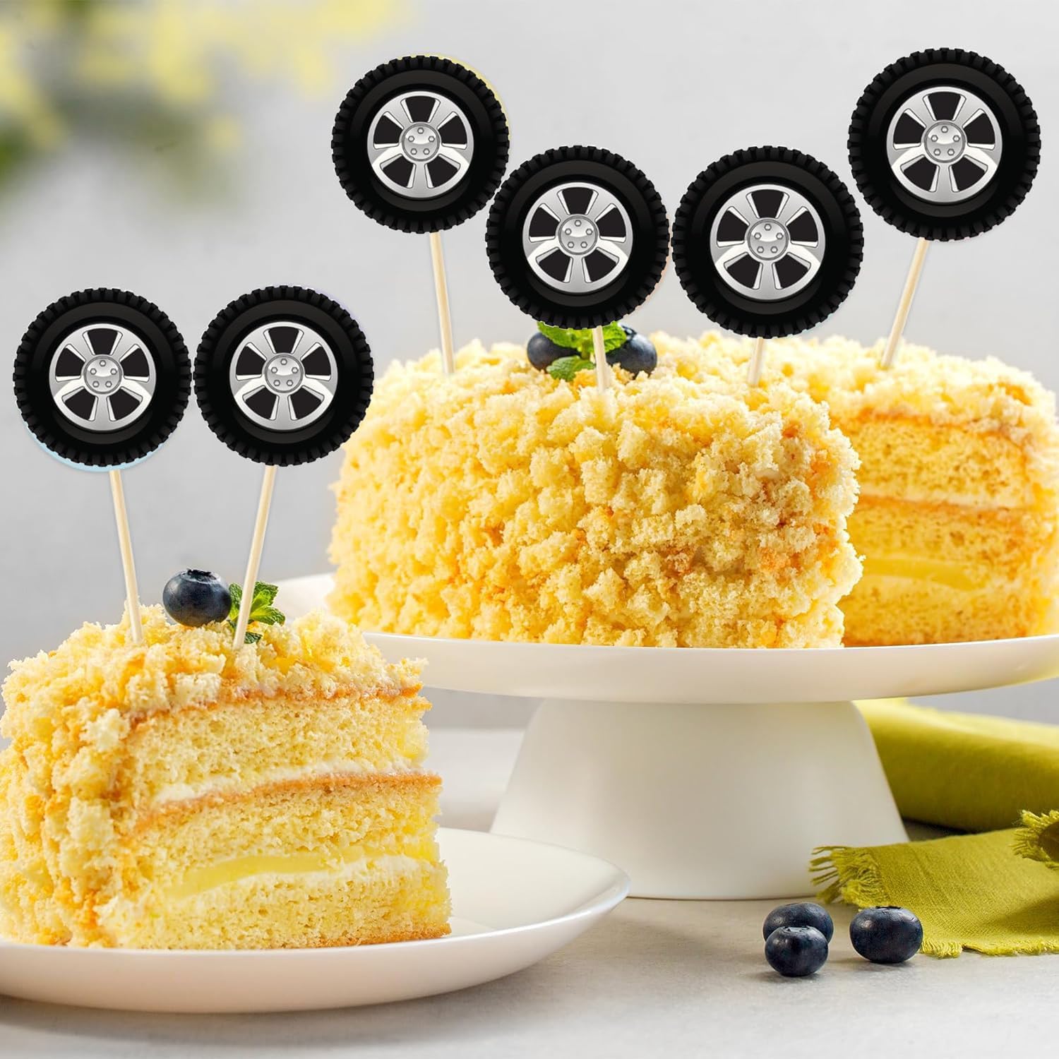 Wheel Racing Car Party Cake De - đánh giá và giá Lighting Mcqueen Birthday Decor