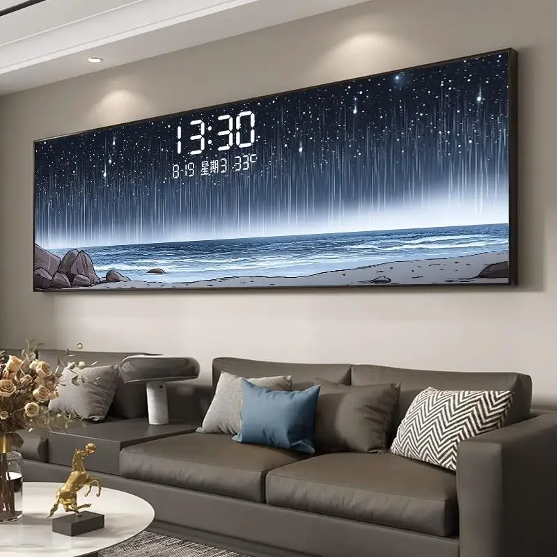 Temperature Date Wall Clock Lu - đánh giá và giá Unique Lighting Decor