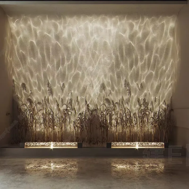 Smart 3D Wall Wash Flame Proje - đánh giá và giá Lighting Decoration In Bedroom
