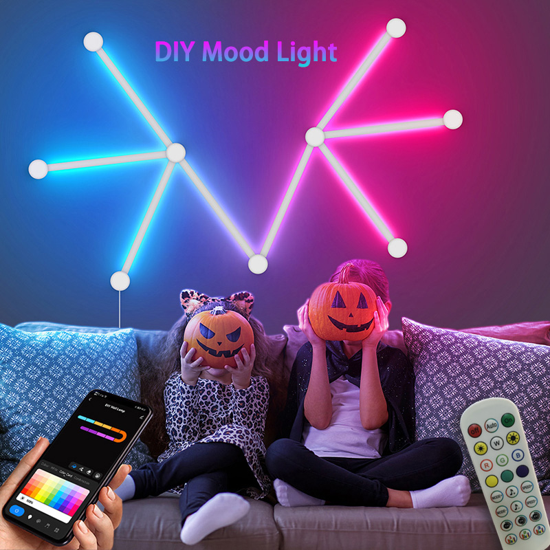 Smart RGB Wall Lamp, Bluetooth - đánh giá và giá Lighting Decoration In Bedroom