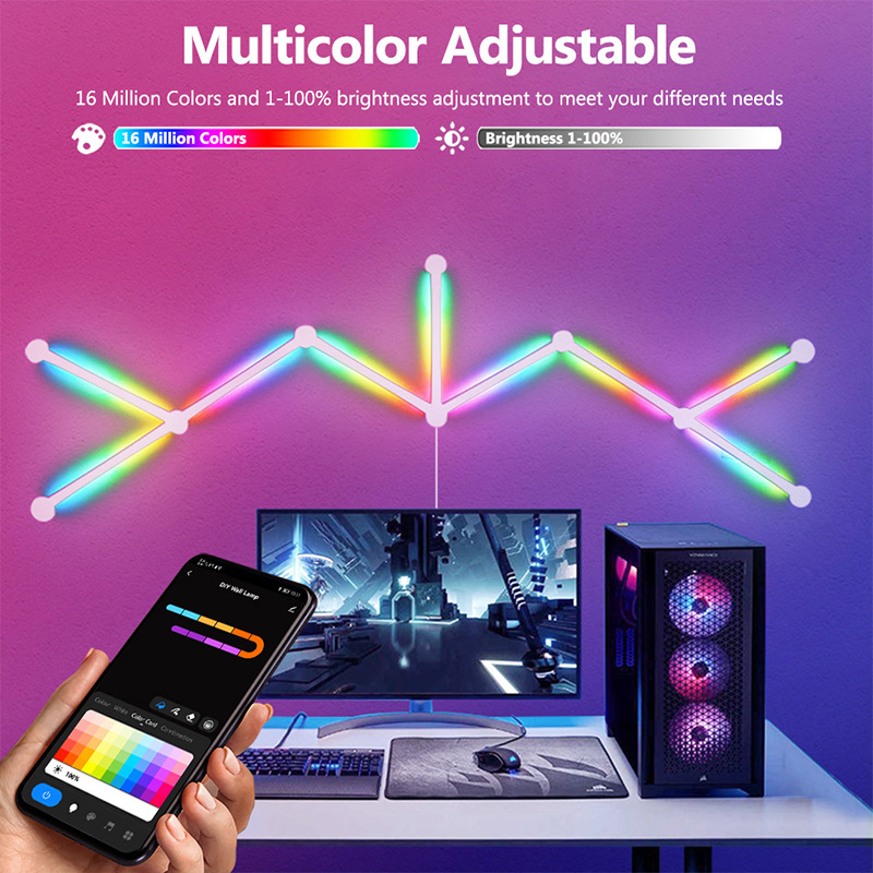 Smart RGB Wall Lamp, Bluetooth - đánh giá và giá Lighting Decoration In Bedroom
