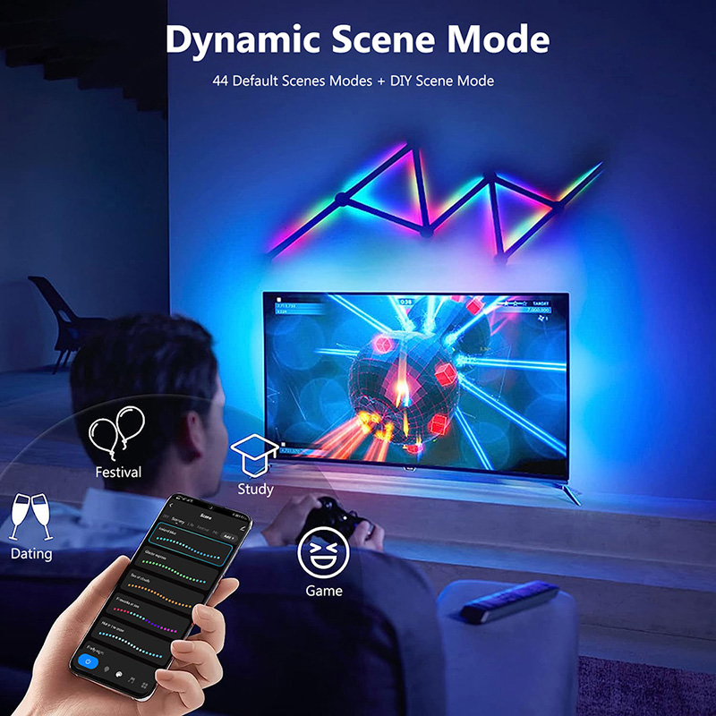 Smart RGB Wall Lamp, Bluetooth - đánh giá và giá Lighting Decoration In Bedroom