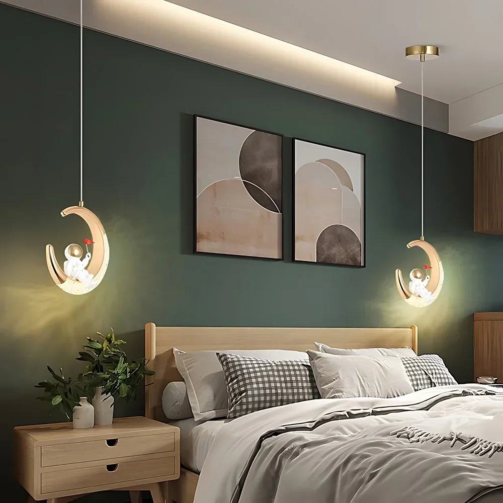 SANDYHA Modern Astronaut Chand - đánh giá và giá Unique Lighting Decor
