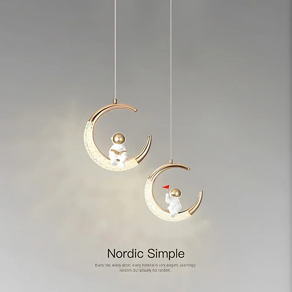 SANDYHA Modern Astronaut Chand - đánh giá và giá Unique Lighting Decor