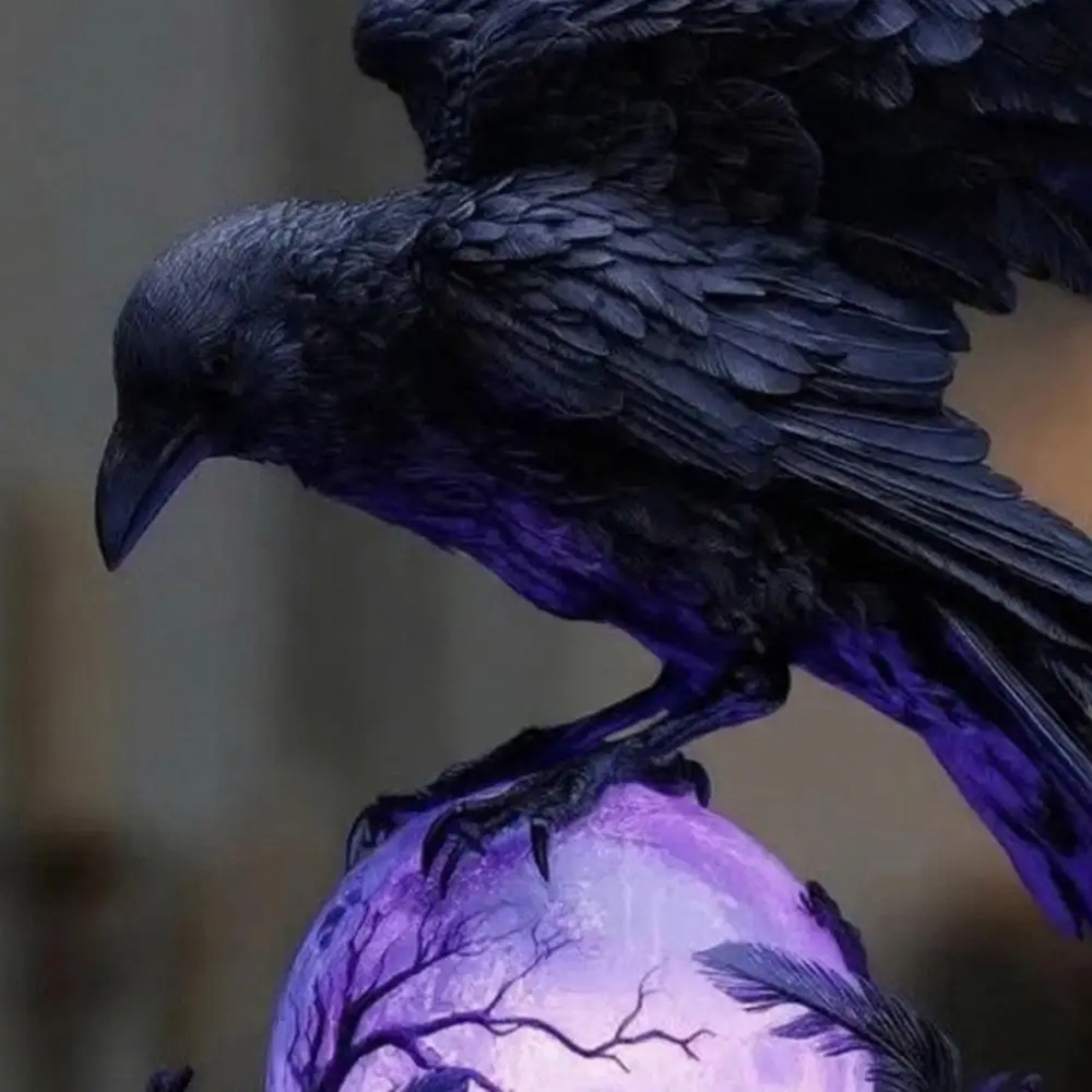 Creative Gothic Raven LED Lamp - đánh giá và giá Unique Lighting Decor