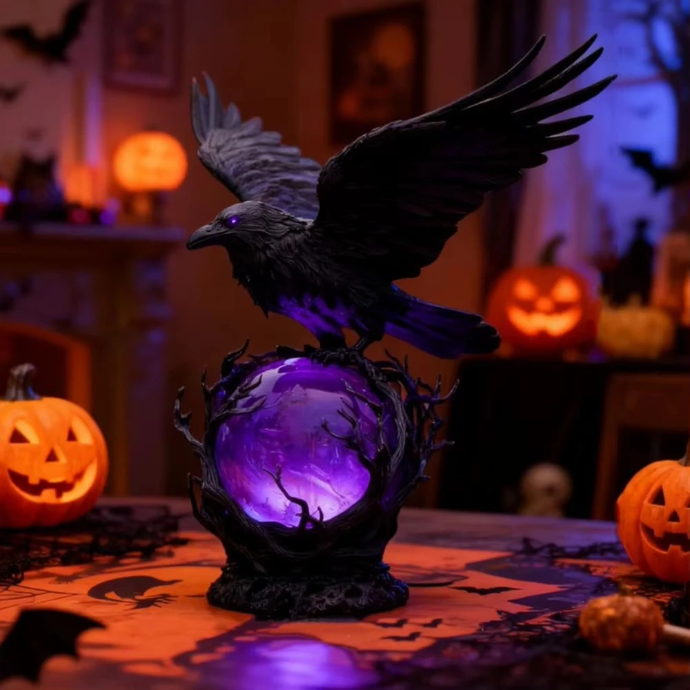Creative Gothic Raven LED Lamp - đánh giá và giá Unique Lighting Decor