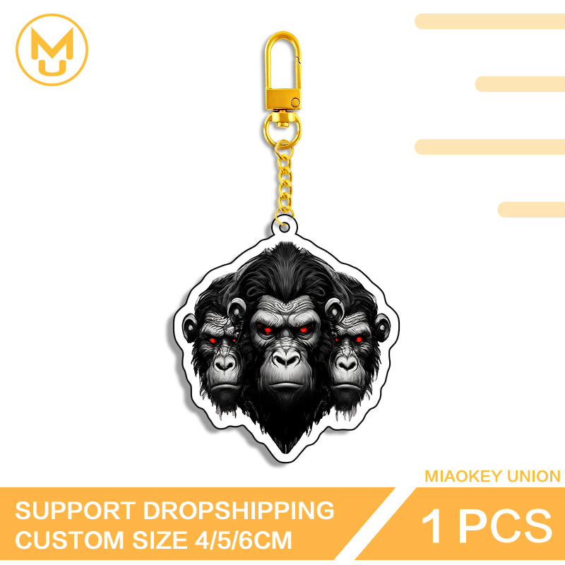 Three Chimpanzee Heads Keyring - đánh giá và giá Union Lighting & Decor Reviews