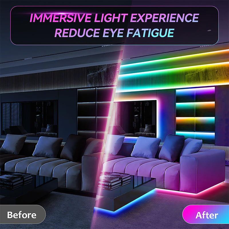 USB RGB LED Strip SMD3535 With - đánh giá và giá Lighting Bolt Decor