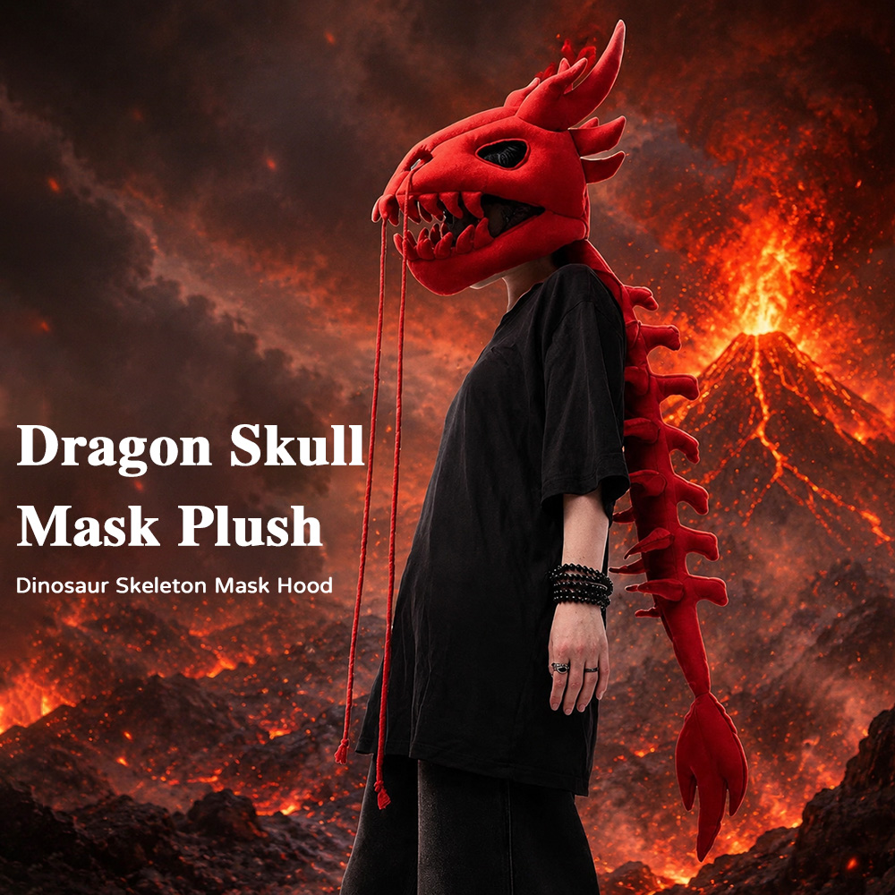 Dragon Skull Spine Plush Hood  - đánh giá và giá Unique Lighting Decor