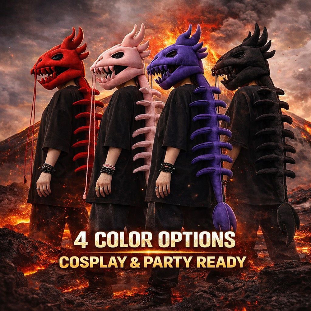 Dragon Skull Spine Plush Hood  - đánh giá và giá Unique Lighting Decor