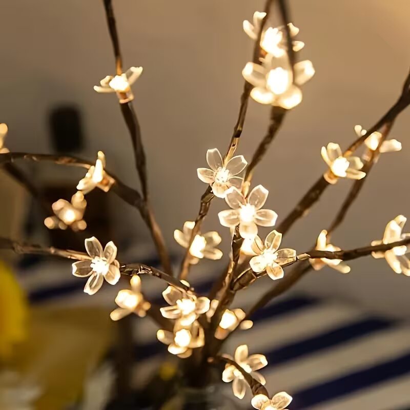 1/2PC 20LED Cherry Blossom Tre - đánh giá và giá Lighting Decoration Outdoor