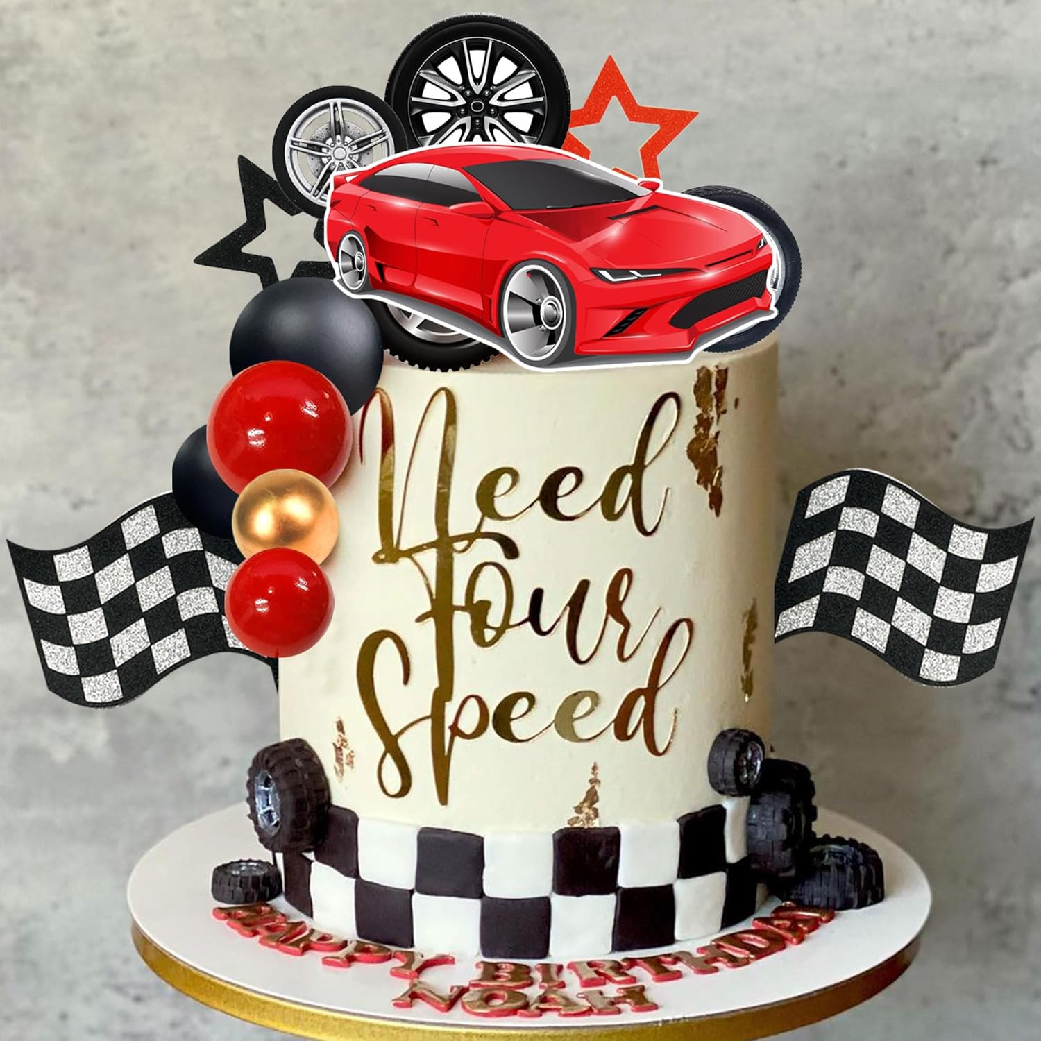 27 PCS Racing Wheel Cake Toppe - đánh giá và giá Lighting Mcqueen Birthday Decor