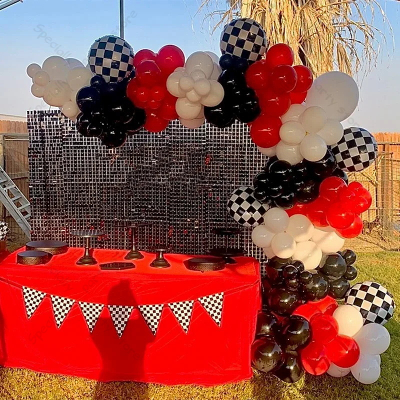 123pcs Racing Car Birthday Bal - đánh giá và giá Lighting Mcqueen Birthday Decor