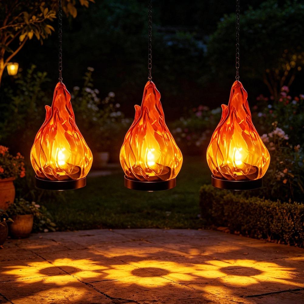Solar Flame Hanging Lantern Li - đánh giá và giá Lighting Decoration Outdoor