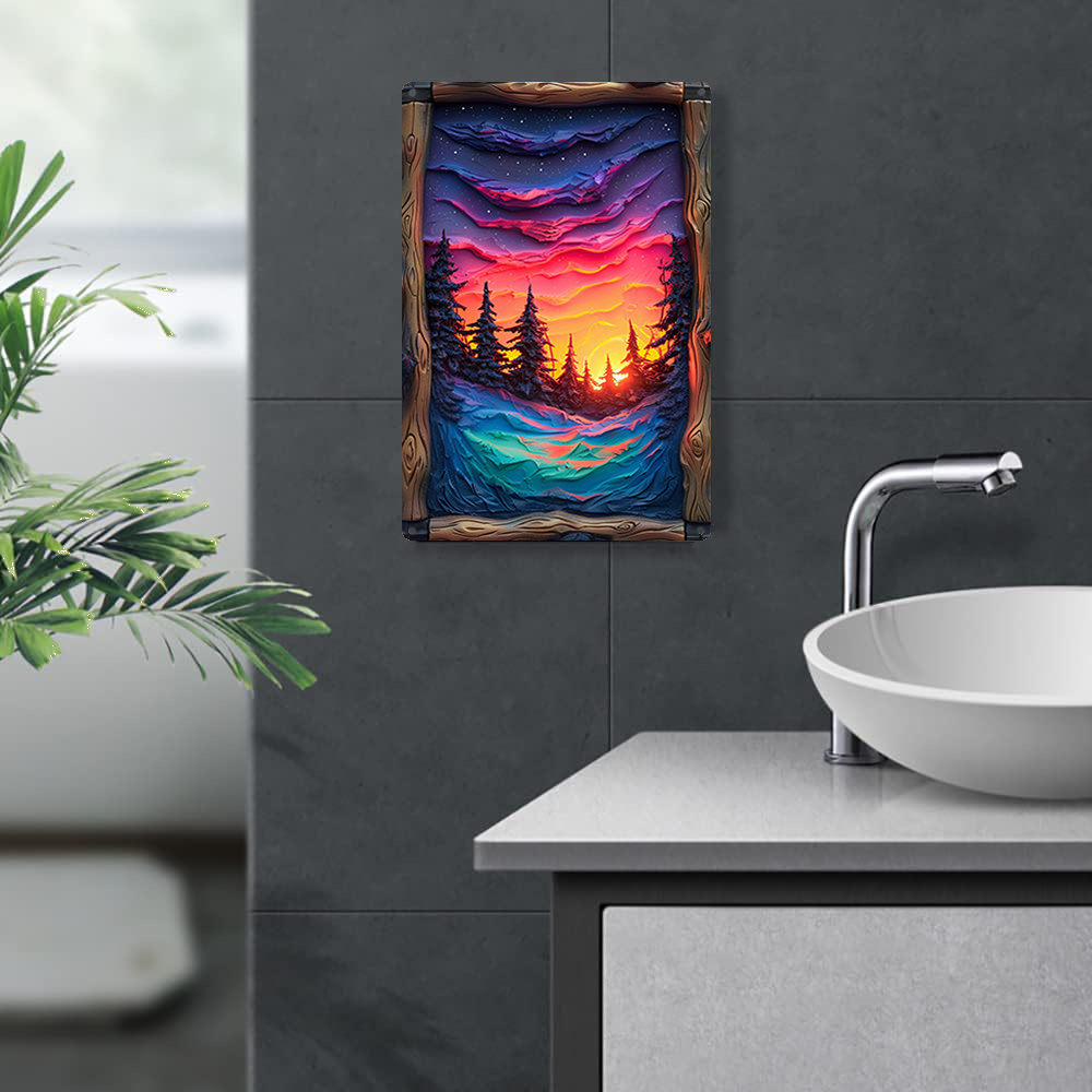 Northern Lights Art Piece, Met - đánh giá và giá Bathroom Lighting Decor Ideas