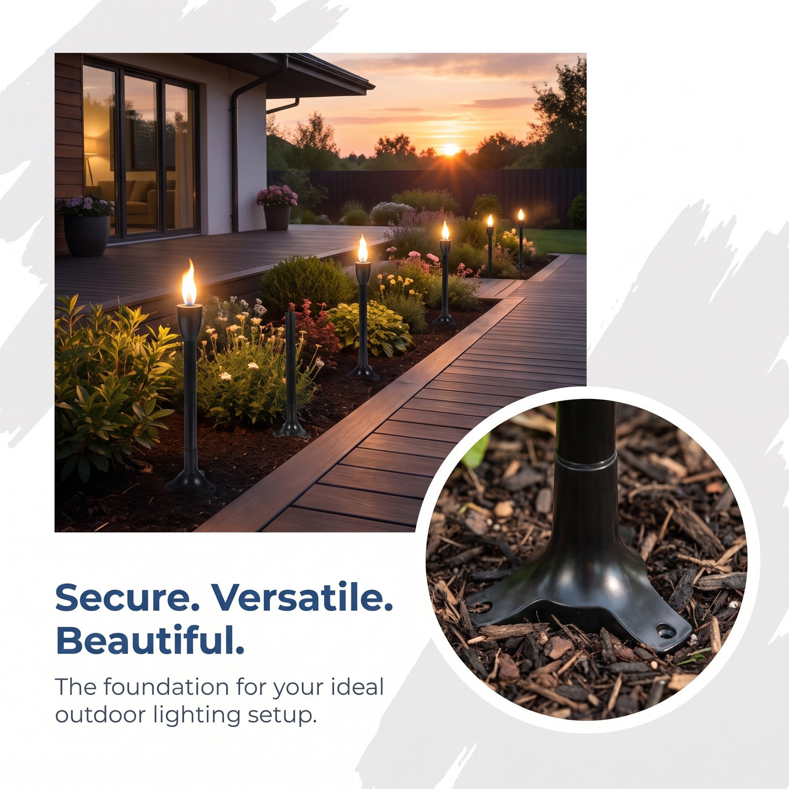 6Set Garden Torch Stake Replac - đánh giá và giá Lighting Decoration Outdoor