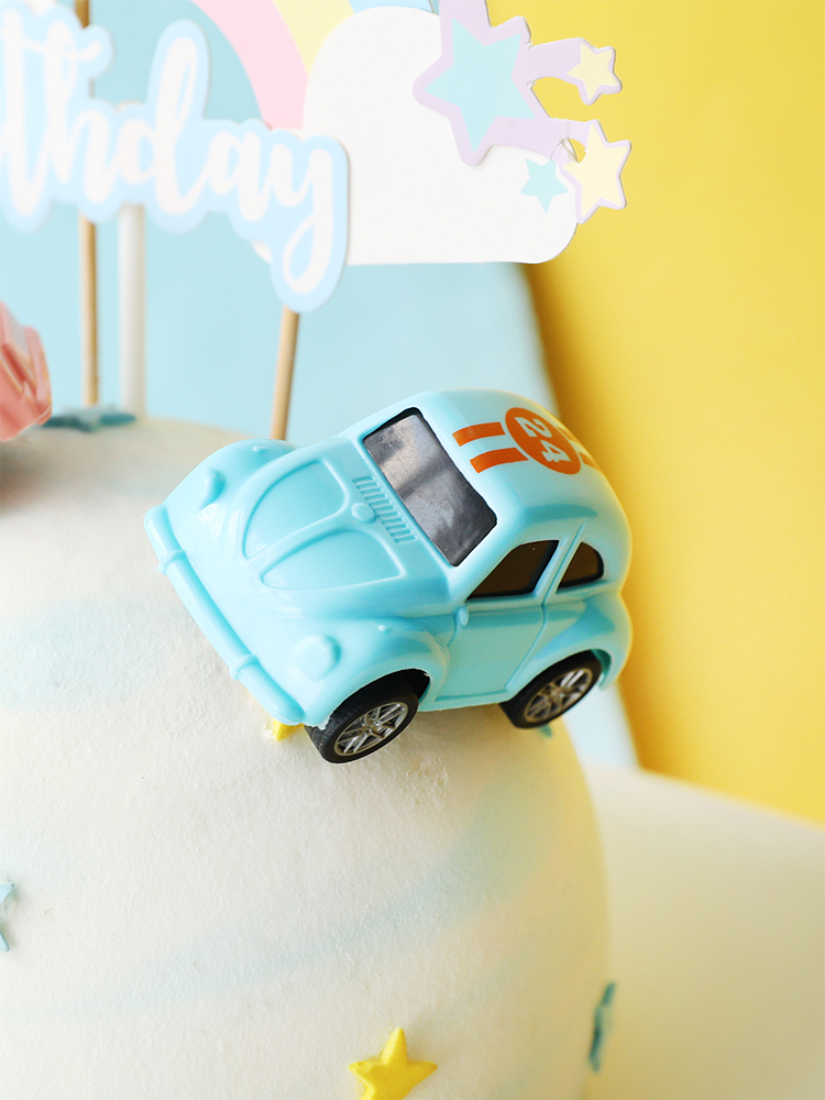 Ô Tô Mini Tổng Động Viên Bánh  - đánh giá và giá Lighting Mcqueen Birthday Decor