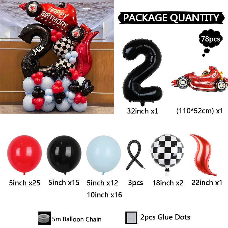 78pcs Race Car Theme Car Truck - đánh giá và giá Lighting Mcqueen Birthday Decor