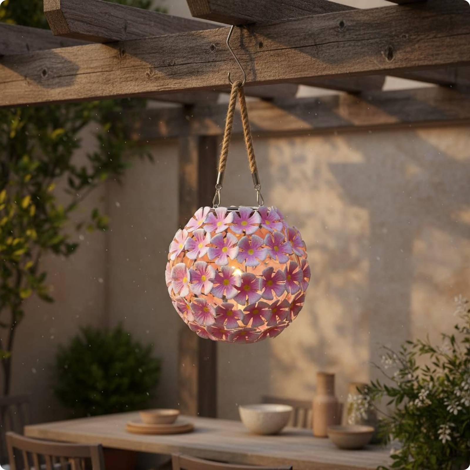 Solar Powered Wrought Iron Flo - đánh giá và giá Lighting Decoration Outdoor