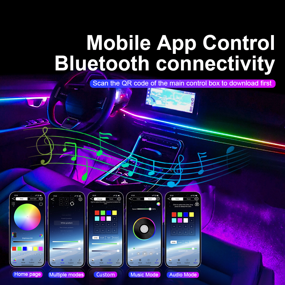Universal Led Car Ambient Ligh - đánh giá và giá Lighting Bolt Decor